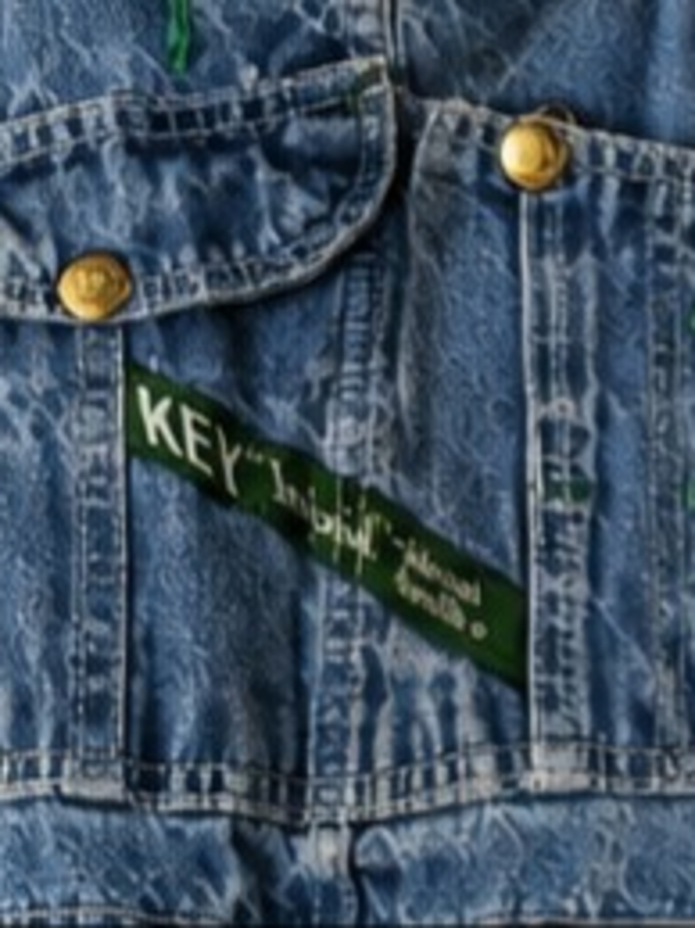 KEY Imperial Vintage Denim Overalls Mens 34x29 Blue Bib Workwear Carpenter Farm - Picture 3 of 8